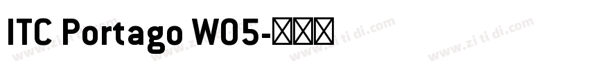 ITC Portago W05字体转换
